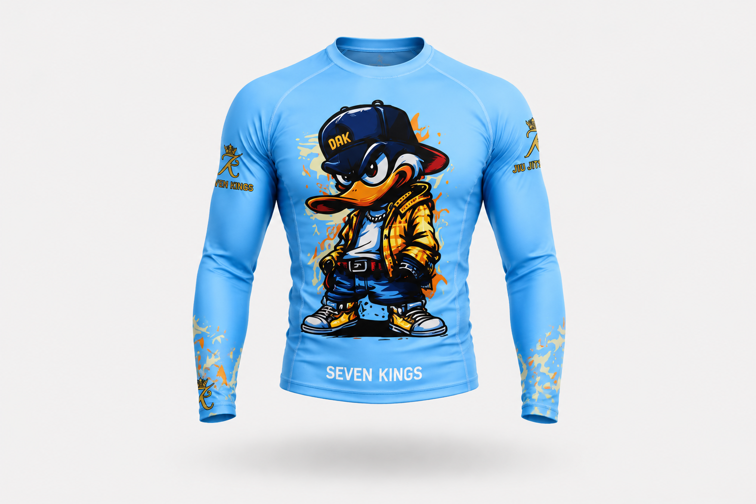 Conjunto grappling DRK Duck 7Kings — rashguard y shorts no-gi BJJ